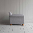  Idler Armchair in Ticking Cotton, Blue Brown - Nicola Harding 