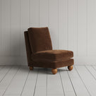 Perch Armchair in Tobacco Classic Corduroy, a compact British handmade slipper chair by NiX