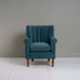 image of Time Out Armchair in Intelligent Velvet Aegean