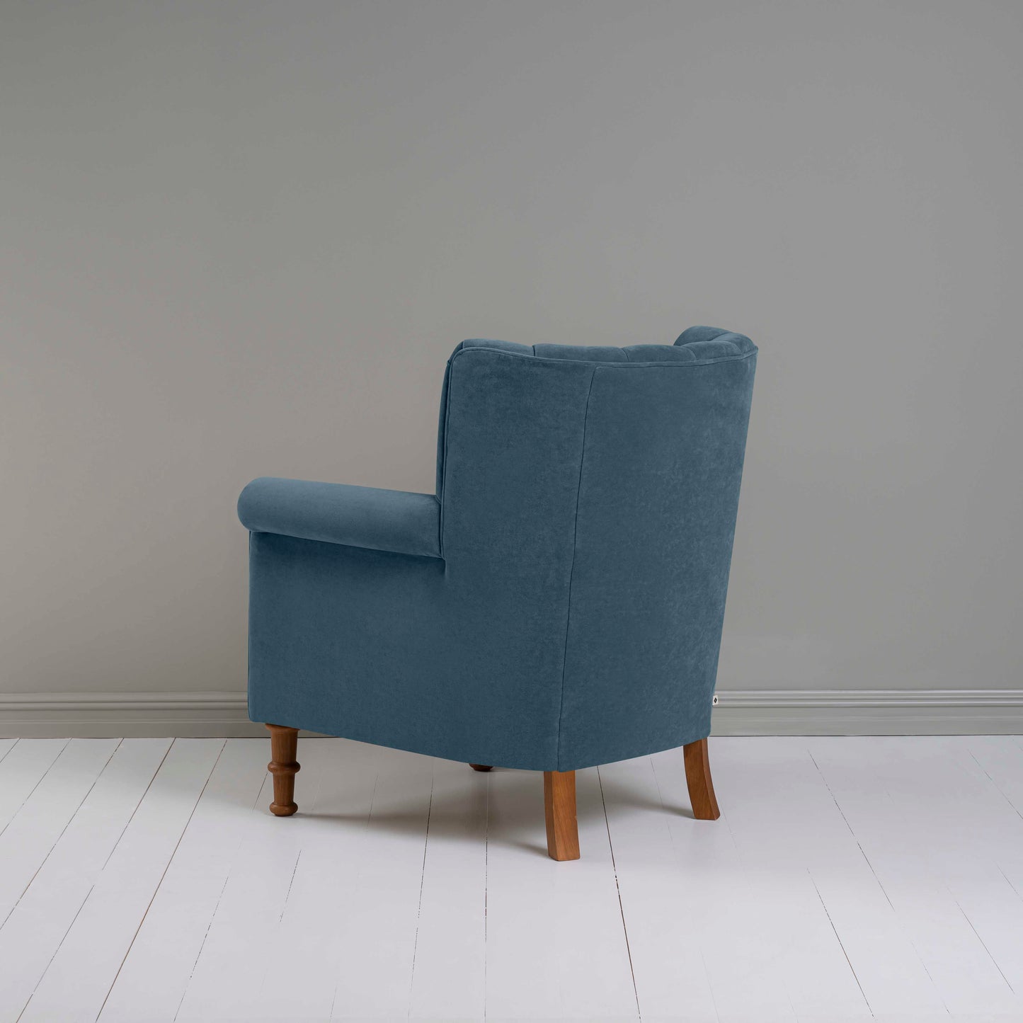 Time Out Armchair in Intelligent Velvet Aegean