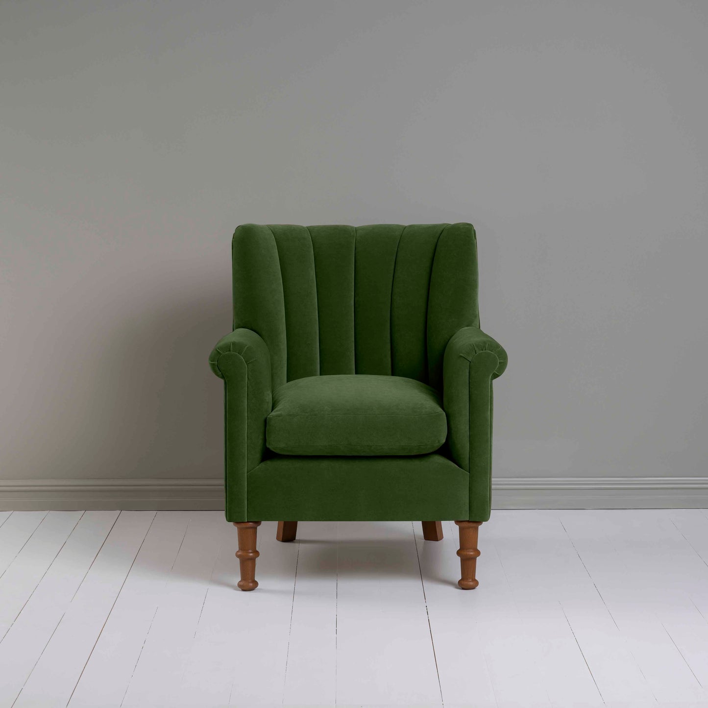 Time Out Armchair in Intelligent Velvet Juniper