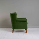  Time Out Armchair in Intelligent Velvet Juniper, Side View - NiX 