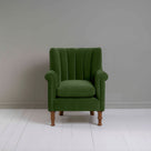  Time Out Armchair in Intelligent Velvet Juniper Front View - NiX 