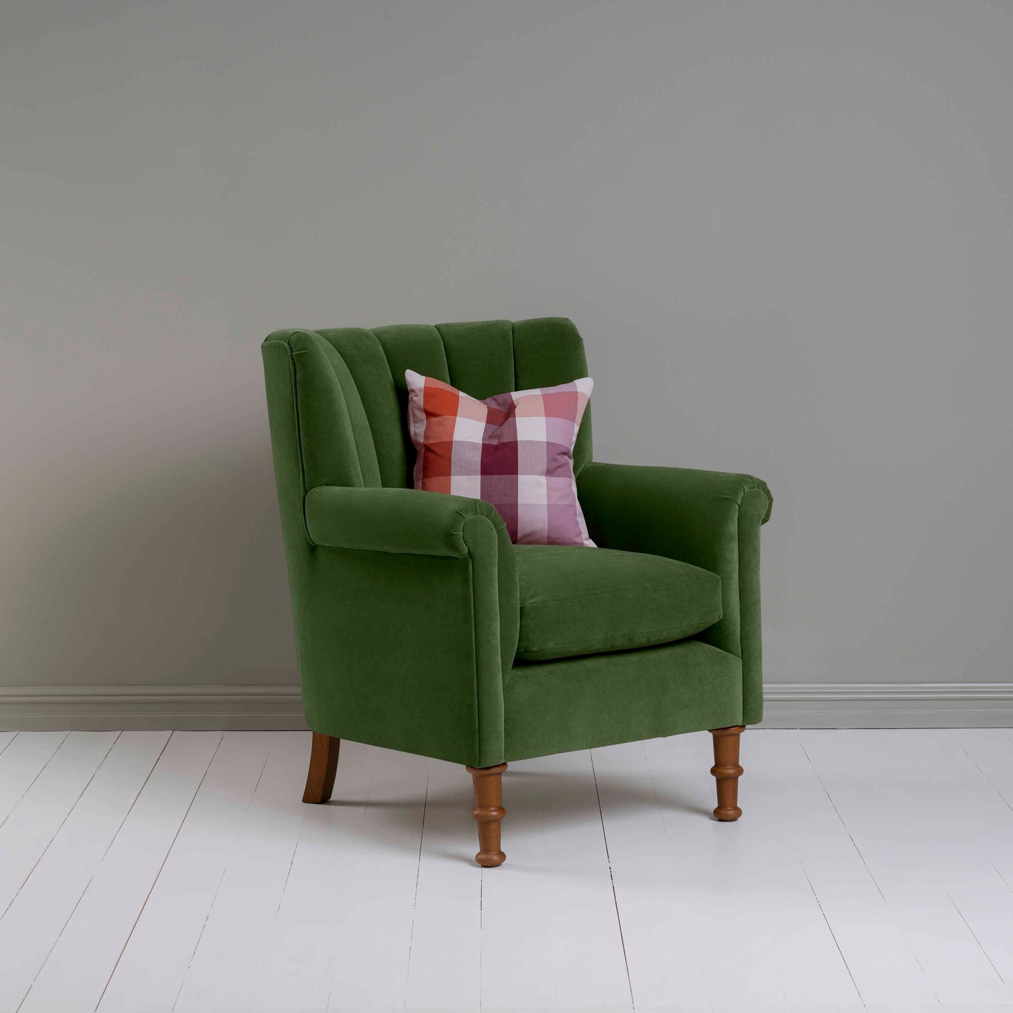 Time Out Armchair in Intelligent Velvet Juniper