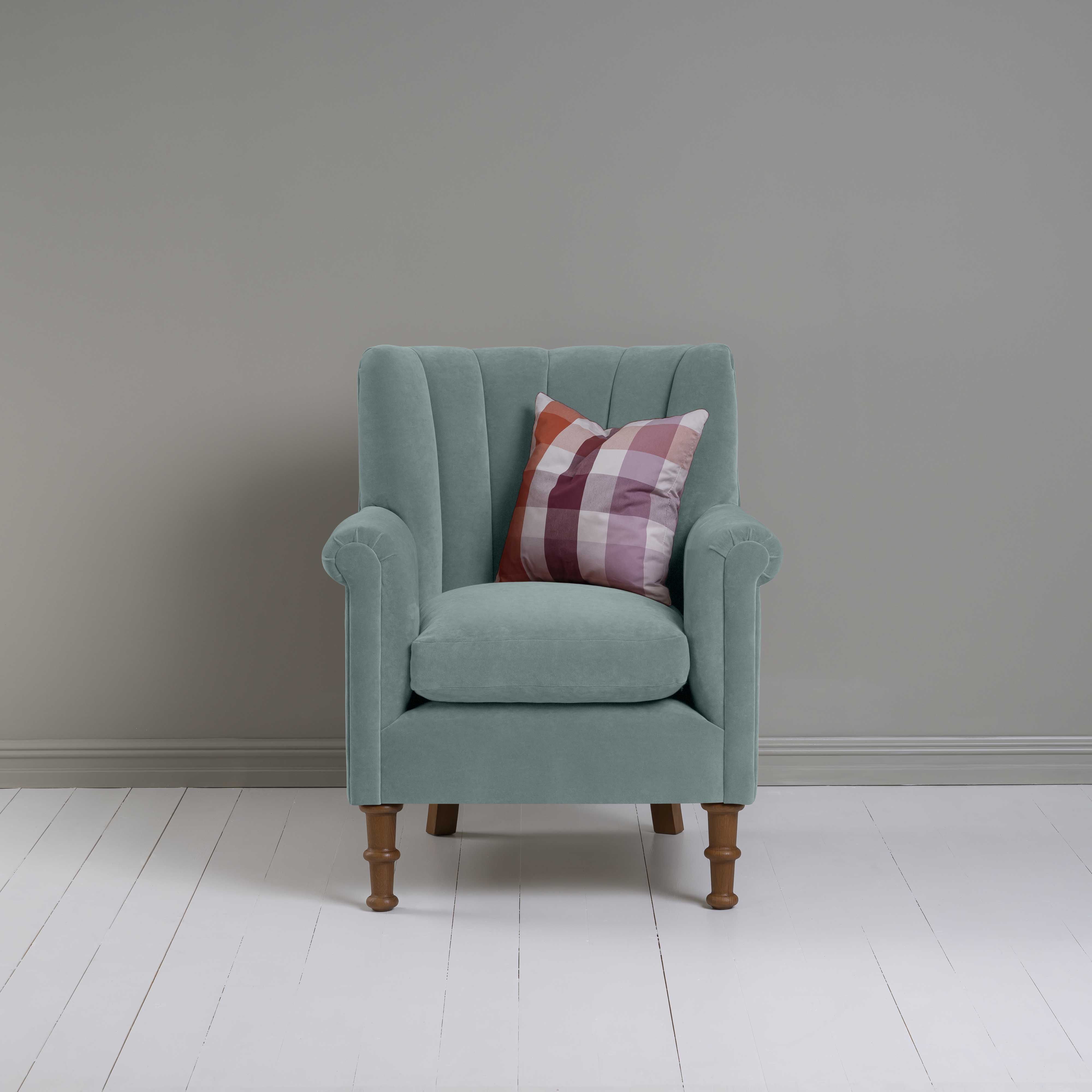  Time Out Armchair in Intelligent Velvet Mineral 