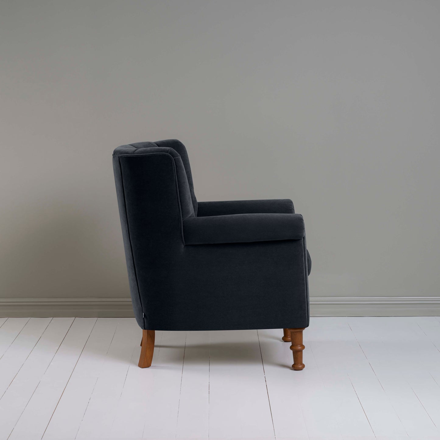 Time Out Armchair in Intelligent Velvet Onyx