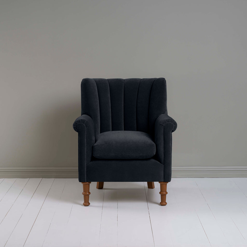  Time Out Armchair in Intelligent Velvet Onyx 