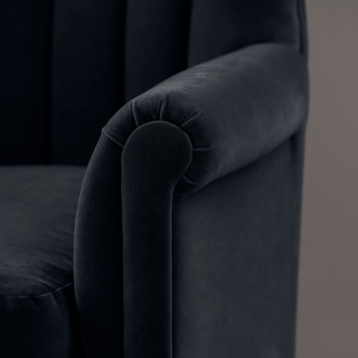 Time Out Armchair in Intelligent Velvet Onyx