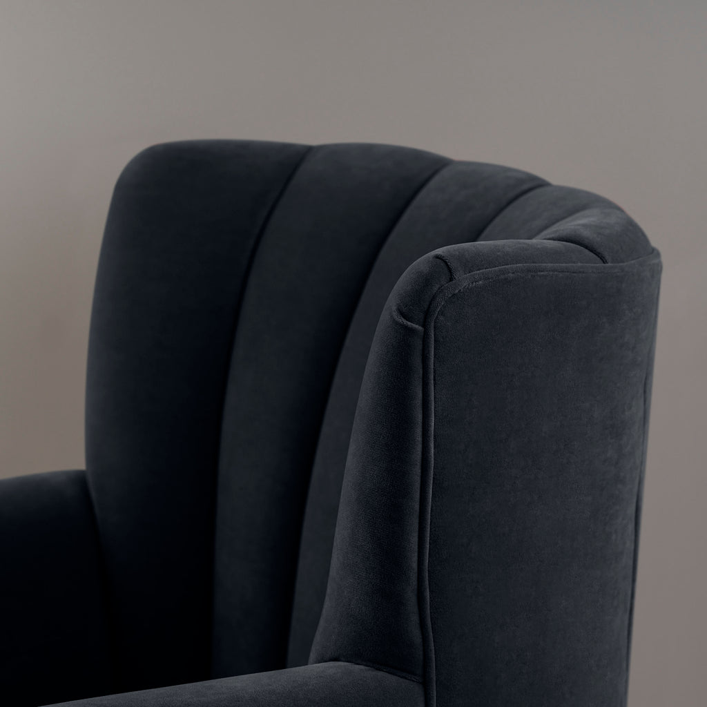  Time Out Armchair in Intelligent Velvet Onyx 