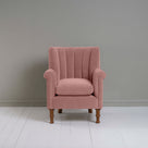  Time Out Armchair in Intelligent Velvet Rose, Front View - NiX 
