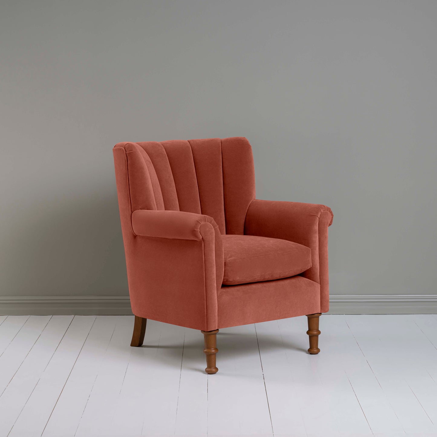 Time Out Armchair in Intelligent Velvet Sienna