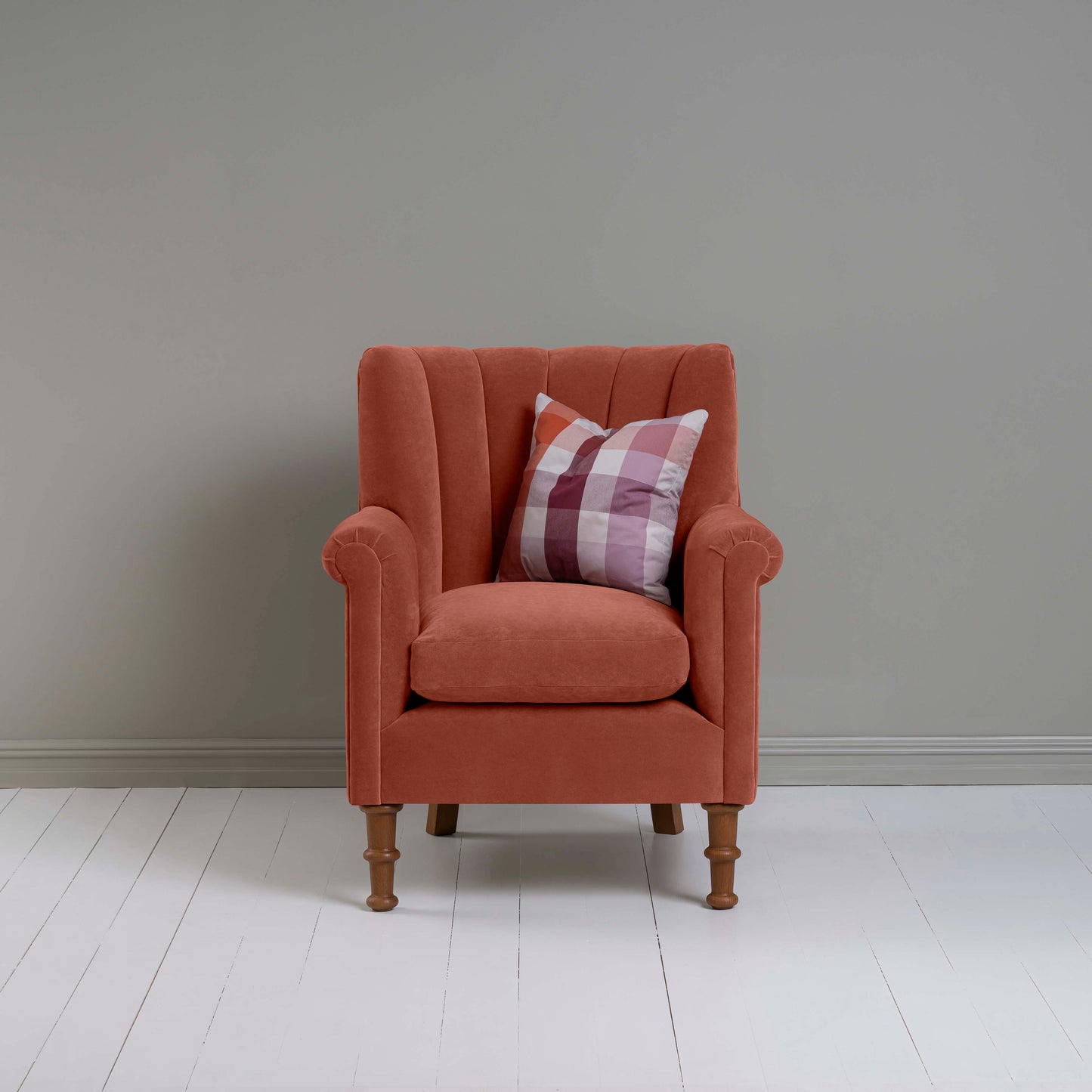 Time Out Armchair in Intelligent Velvet Sienna