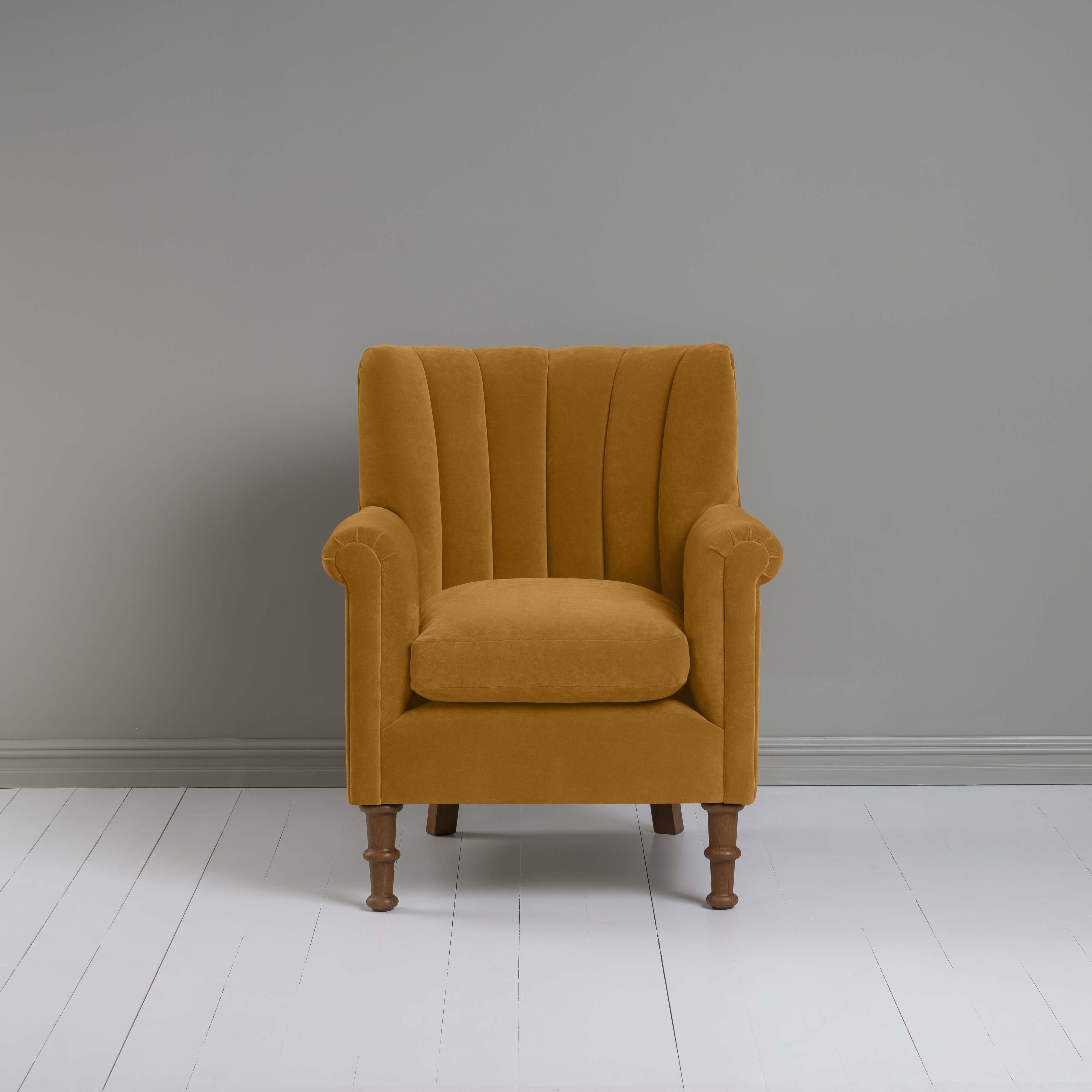  Time Out Armchair in Intelligent Velvet Spice 