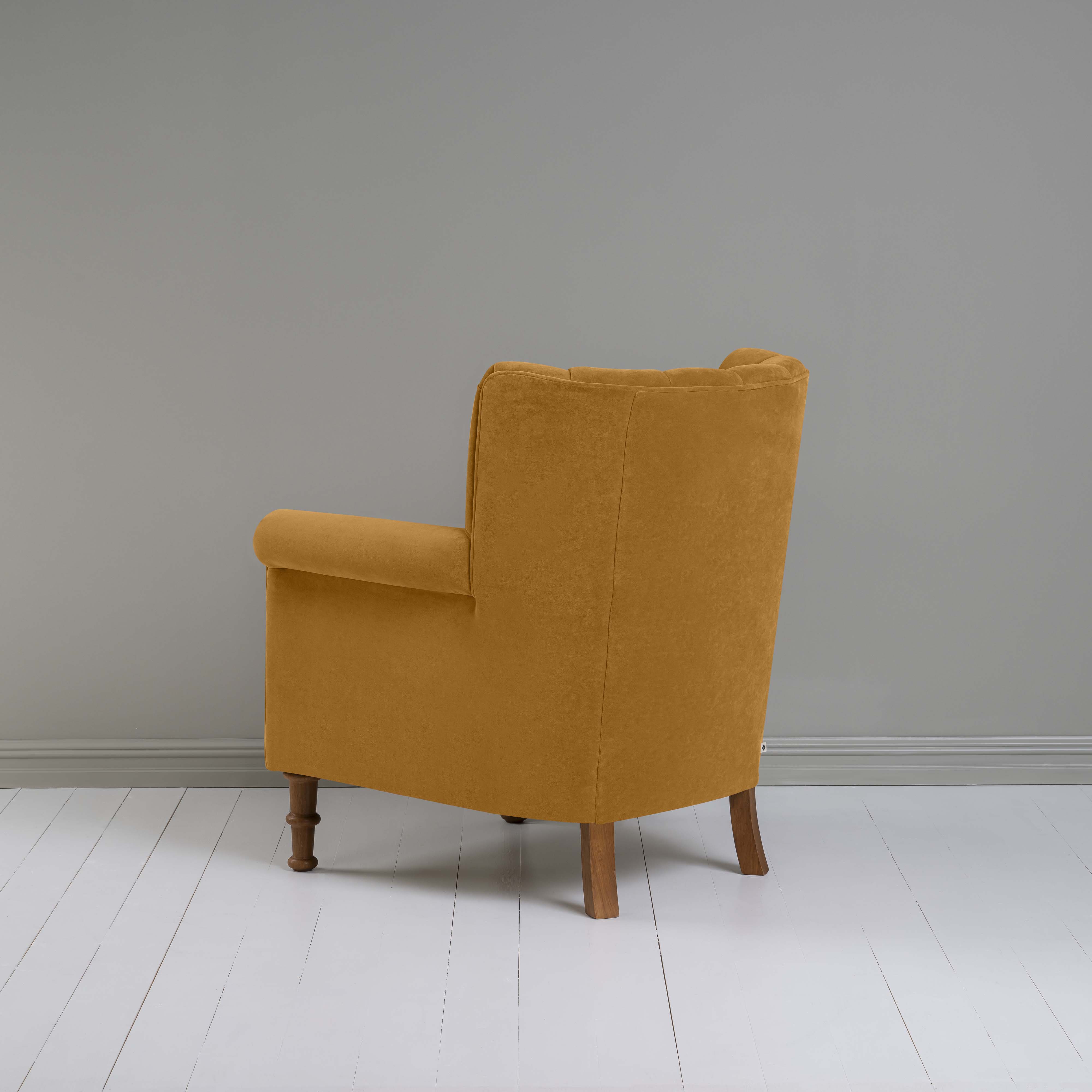  Time Out Armchair in Intelligent Velvet Spice 