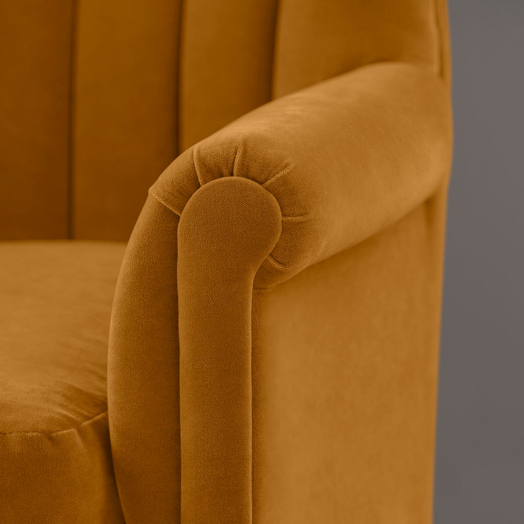  Time Out Armchair in Intelligent Velvet Spice 