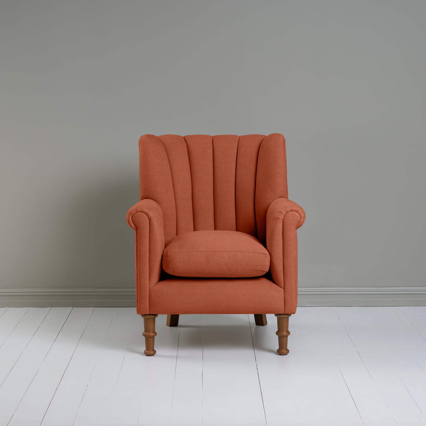 Time Out Armchair in Laidback Linen Cayenne