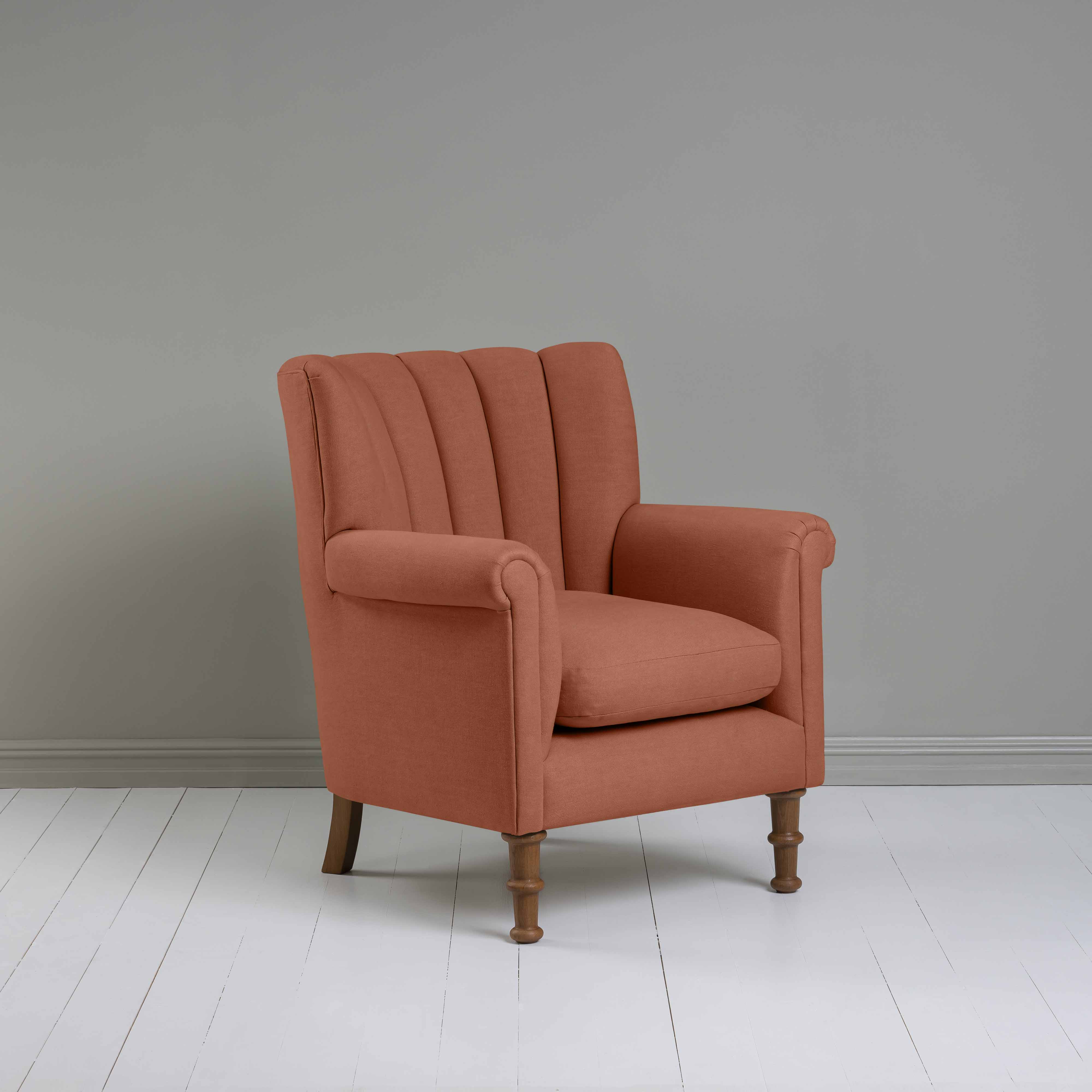  Time Out Armchair in Laidback Linen Cayenne 