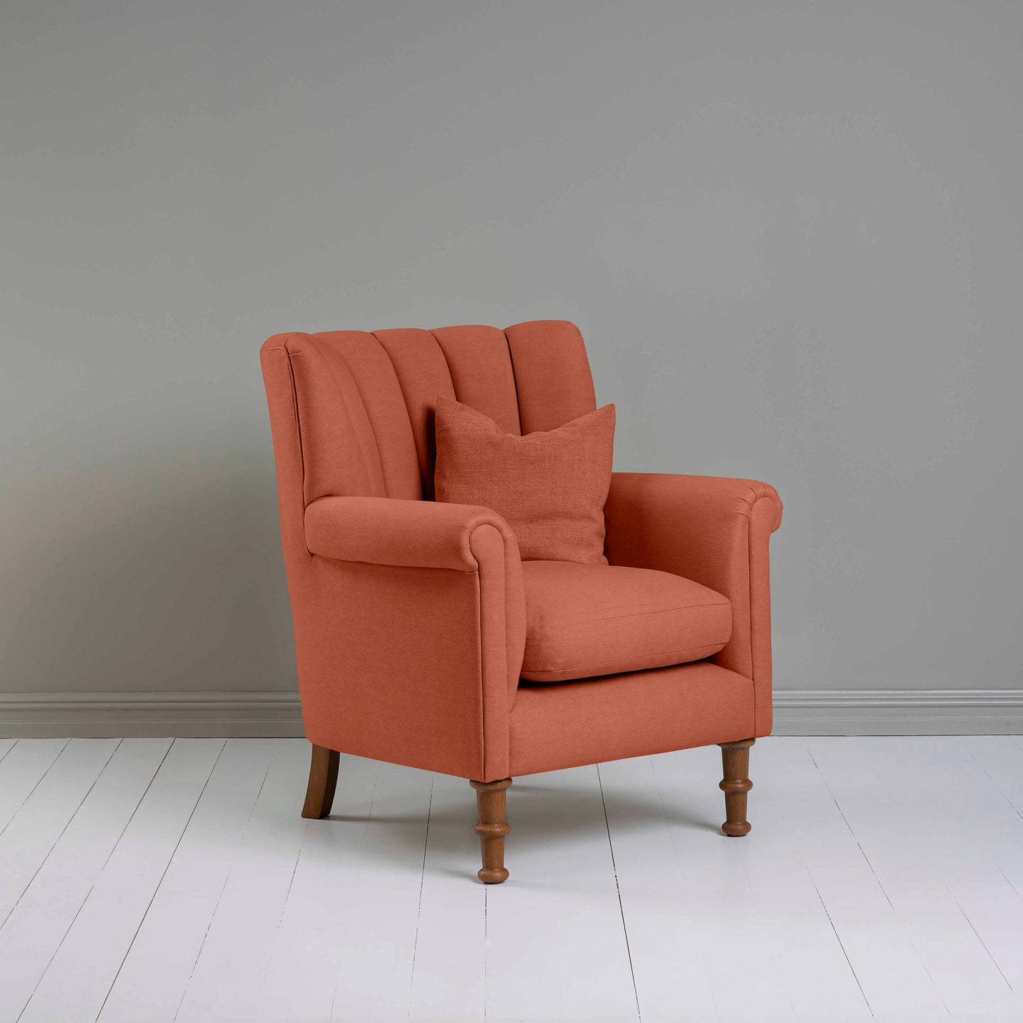 Time Out Armchair in Laidback Linen Cayenne