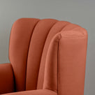  Time Out Armchair in Laidback Linen Cayenne, High Back Design Closeup - NiX 