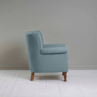  Time Out Armchair in Laidback Linen Cerulean, Side View - NiX 