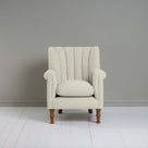  Time Out Armchair in Laidback Linen Dove, Front View - NiX 