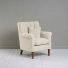  Time Out Armchair in Laidback Linen Dove, Side View With Matching Cushion - NiX 