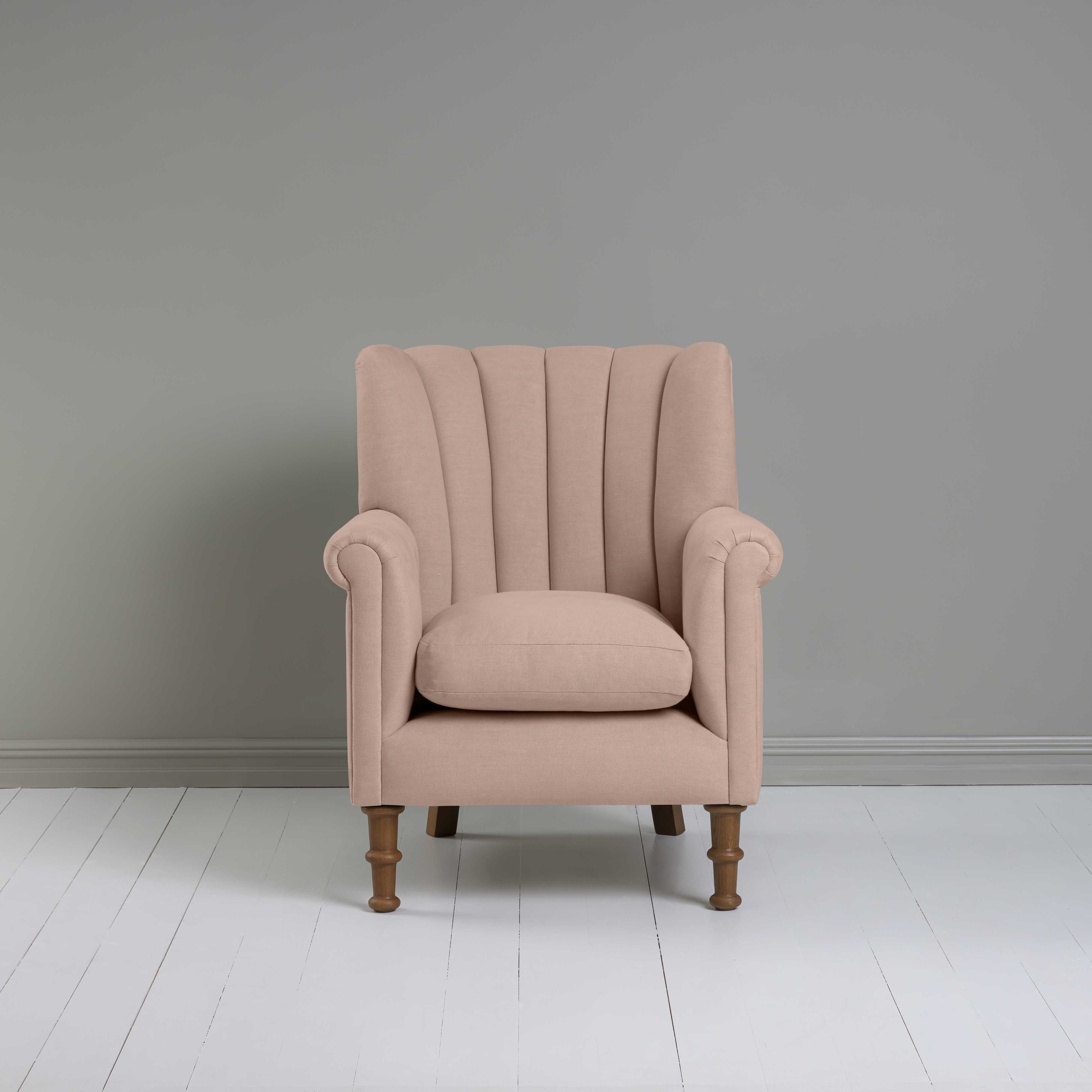  Time Out Armchair in Laidback Linen Dusky Pink 