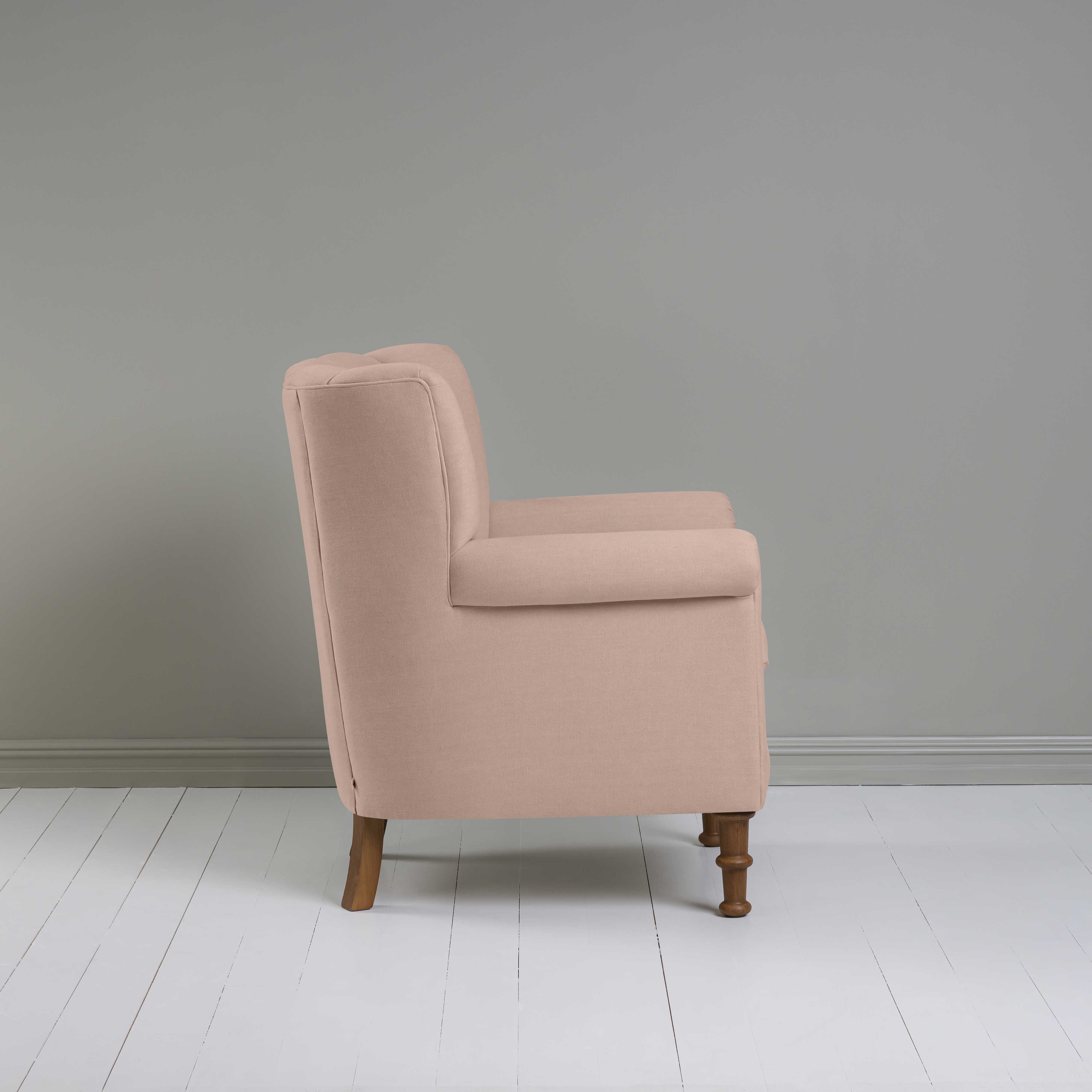  Time Out Armchair in Laidback Linen Dusky Pink 