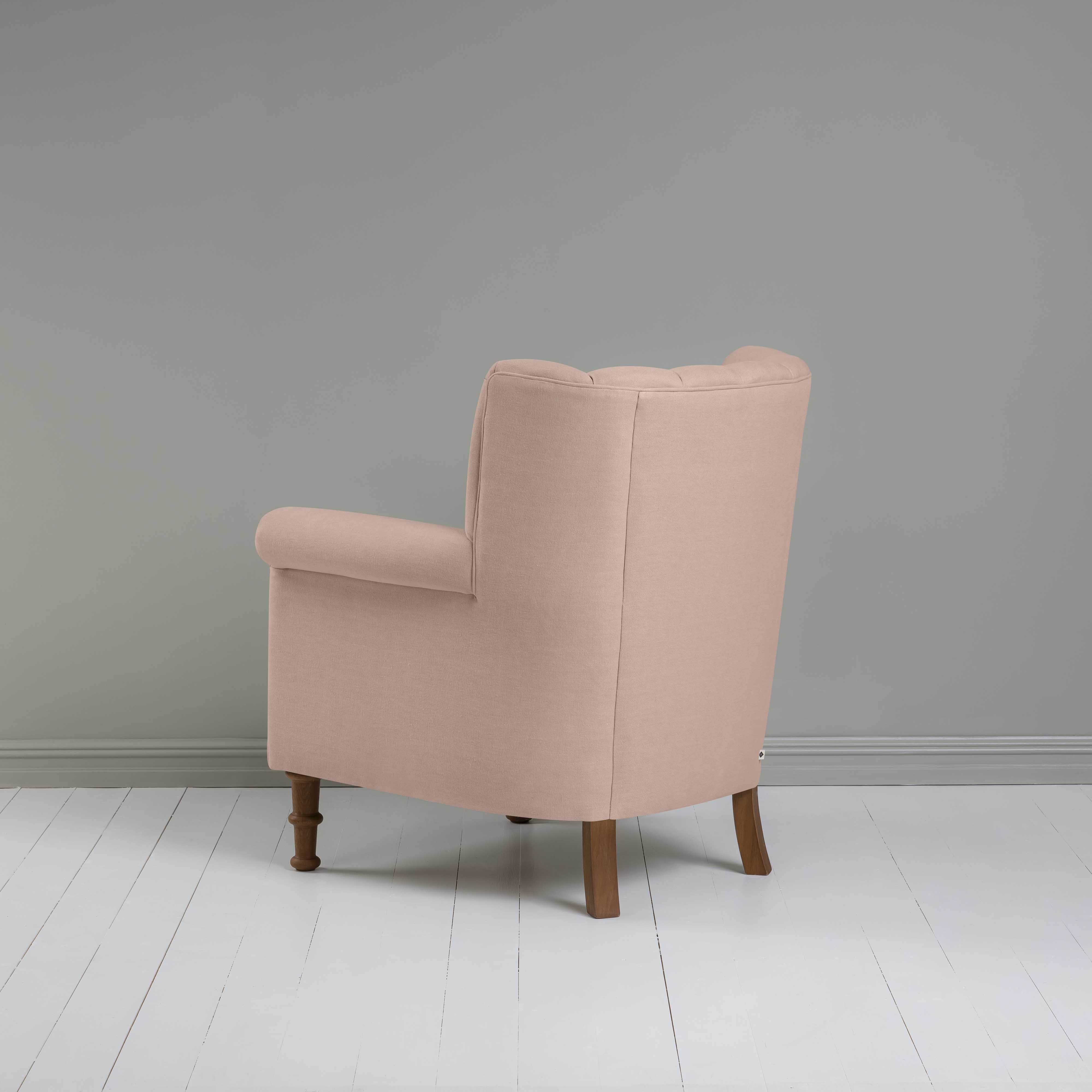  Time Out Armchair in Laidback Linen Dusky Pink 