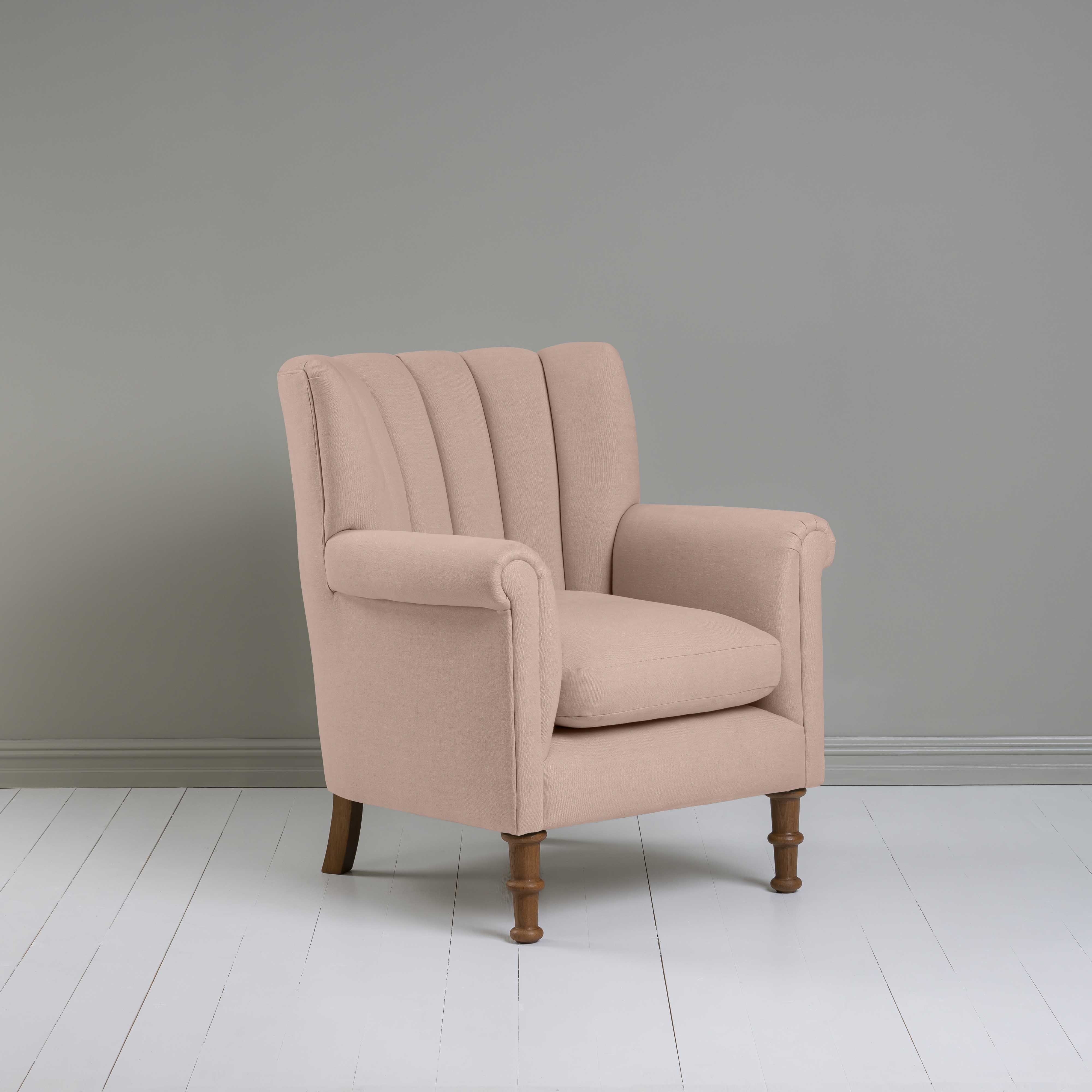  Time Out Armchair in Laidback Linen Dusky Pink 