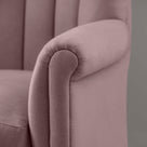  Time Out Armchair in Laidback Linen Heather, Arm Closeup Design - NiX 
