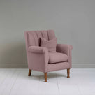  Time Out Armchair in Laidback Linen Heather, Side View With Matching Cushion - NiX 