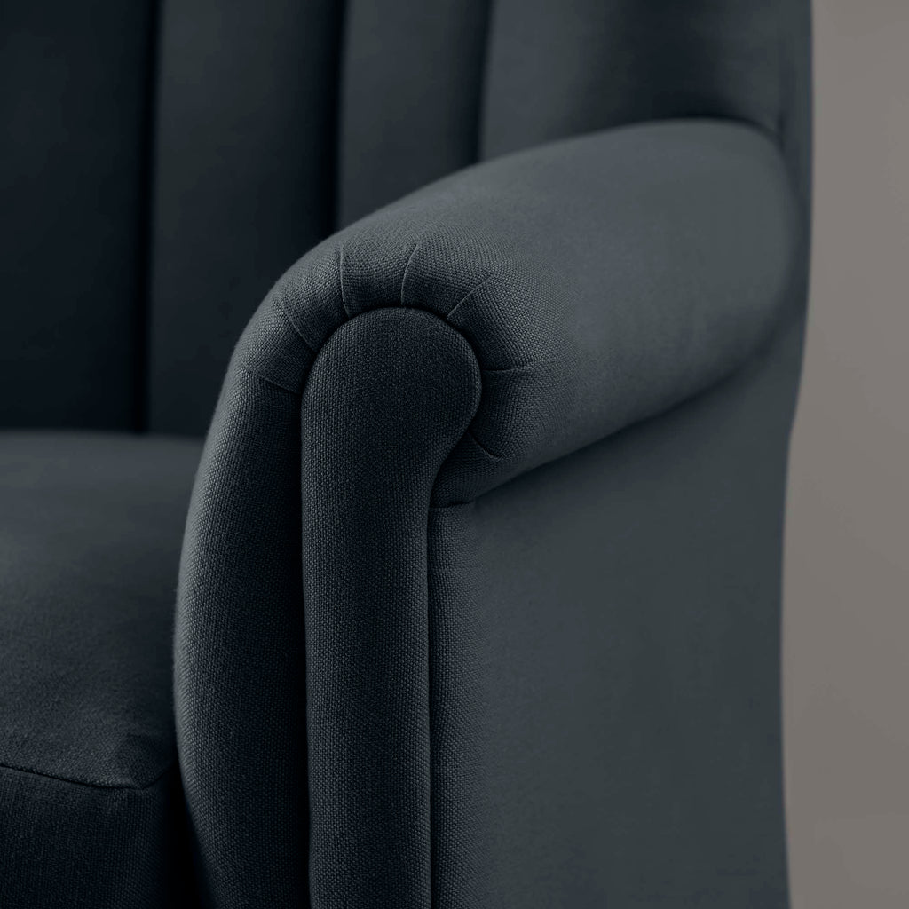  Time Out Armchair in Laidback Linen Midnight 