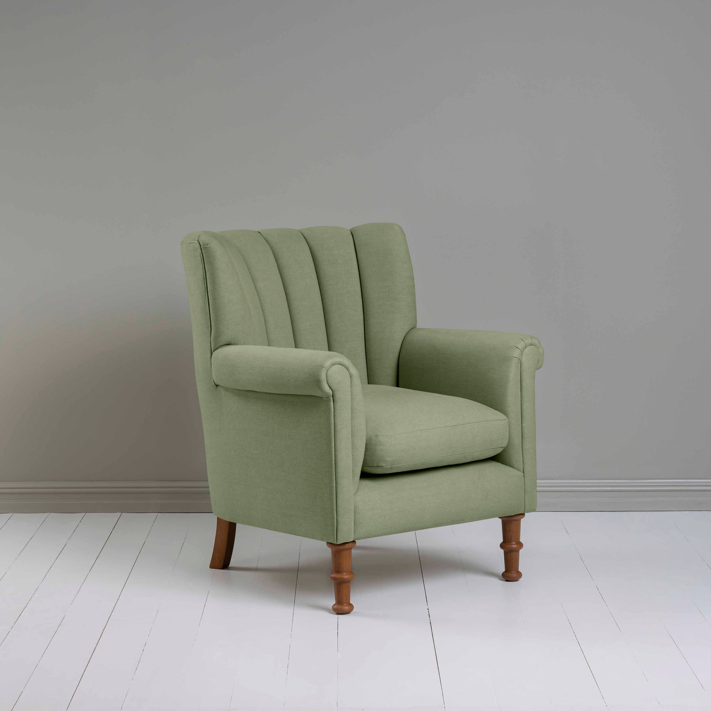 Time Out Armchair in Laidback Linen Moss - NiX