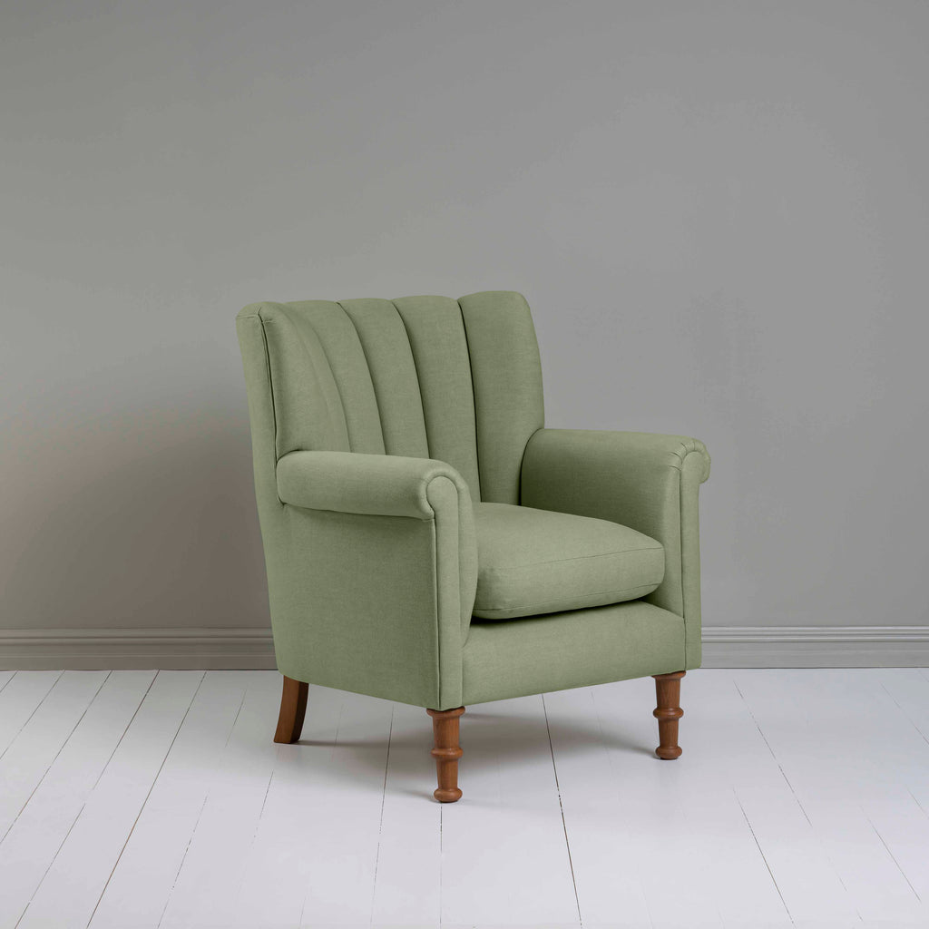  Time Out Armchair in Laidback Linen Moss - NiX 