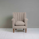  Time Out Armchair in Laidback Linen Pearl Grey, Front View - NiX 