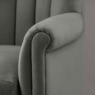  Time Out Armchair in Laidback Linen Shadow, Arm Closeup Design - NiX 