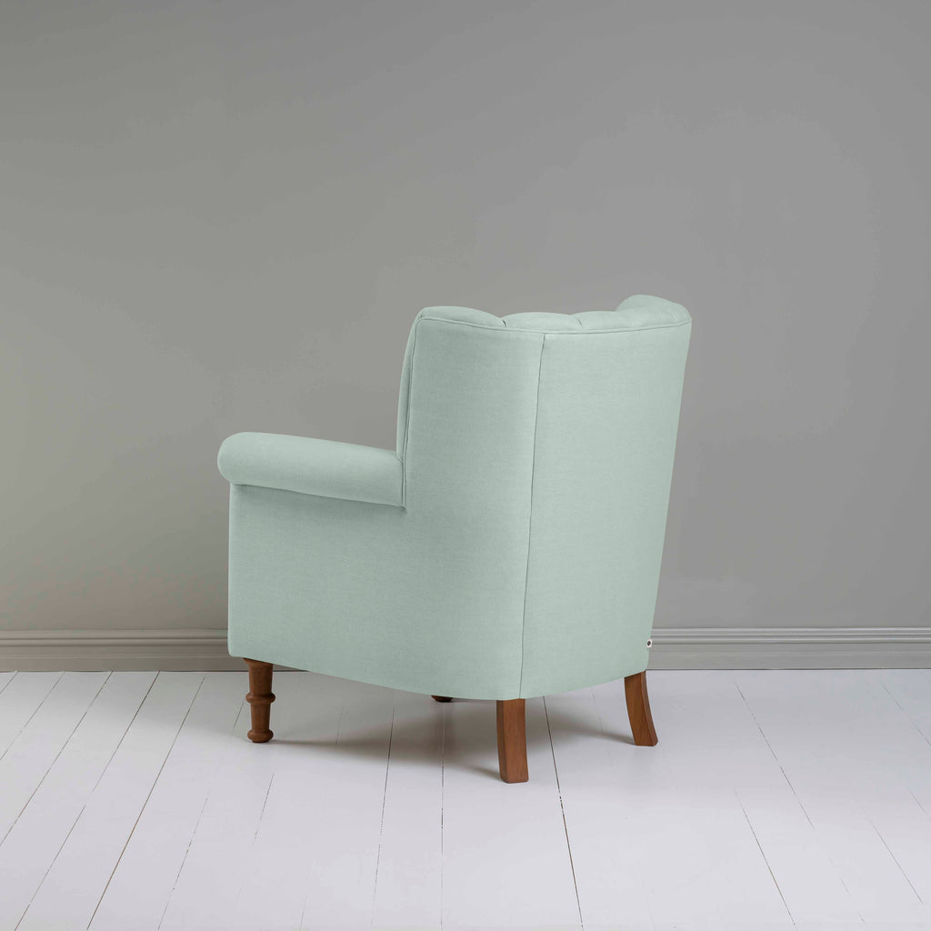  Time Out Armchair in Laidback Linen Sky, Back View - NiX 
