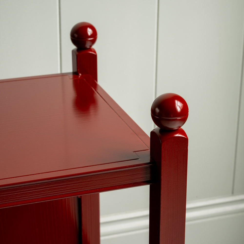  Slumber Bedside Table, Berry Red 