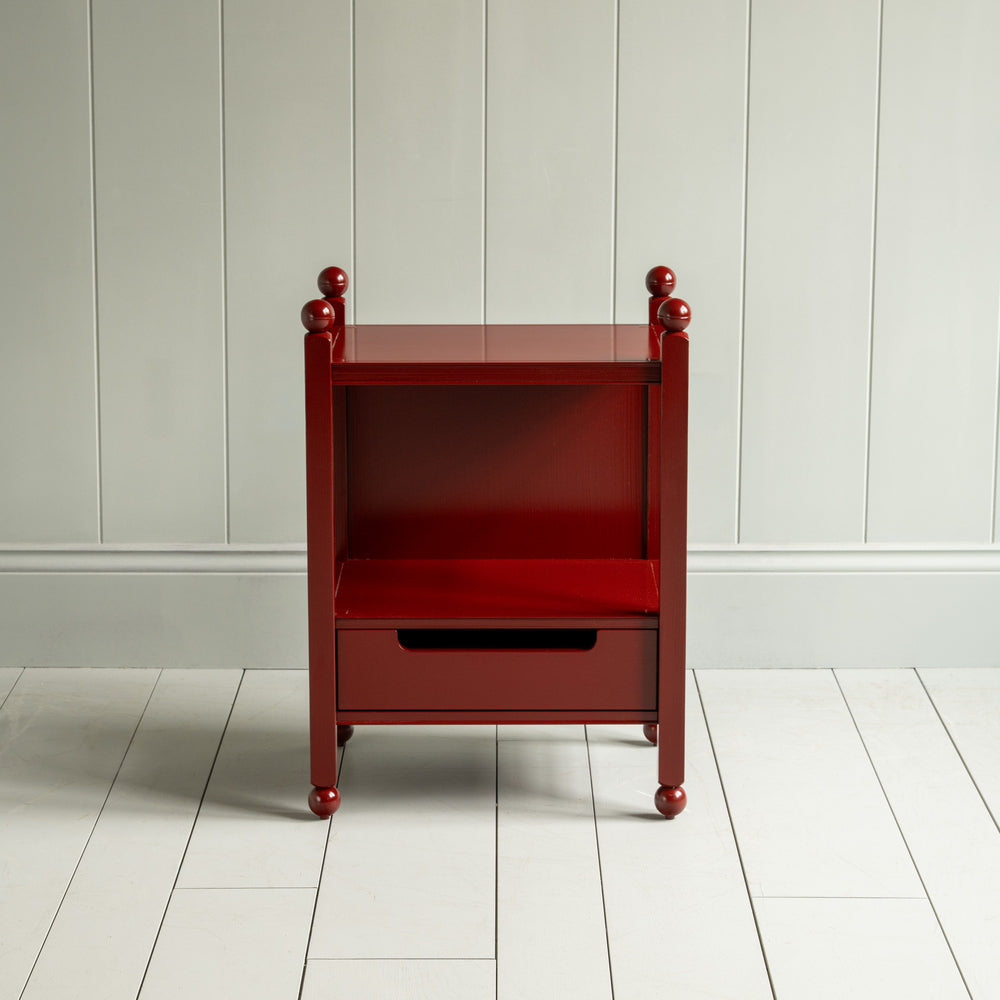 Slumber Bedside Table, Berry Red