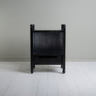  Front View of Slumber Black Bedside Table. 