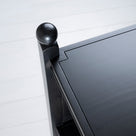  Design Closeup of Slumber Black Bedside Table 