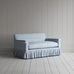image of Curtain Call Big Love Seat in Square Deal Cotton, Blue Brown