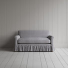 Curtain Call Big Love Seat in Ticking Cotton, Blue Brown