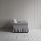 Curtain Call Big Love Seat in Ticking Cotton, Blue Brown