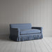 image of Curtain Call Big Love Seat in Well Plaid Cotton, Blue Brown