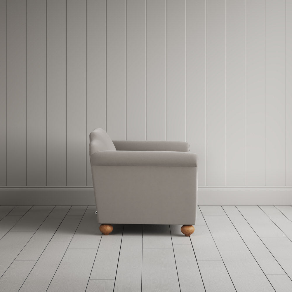  Dolittle Big Love Seat intelligent velvet moonstone, side view by NiX. 
