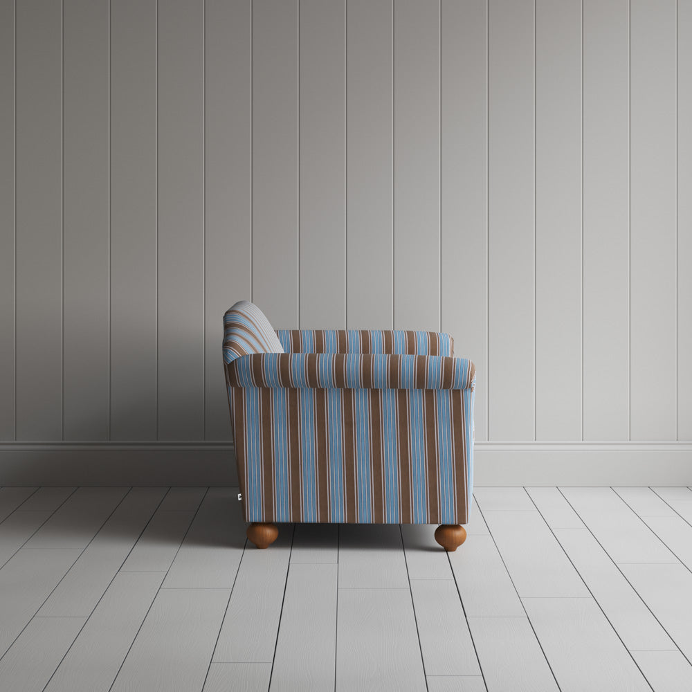 Dolittle Big Love Seat in Regatta Cotton, Blue