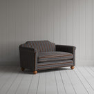 Dolittle Big Love Seat in charcoal regatta cotton, angled view by NiX.