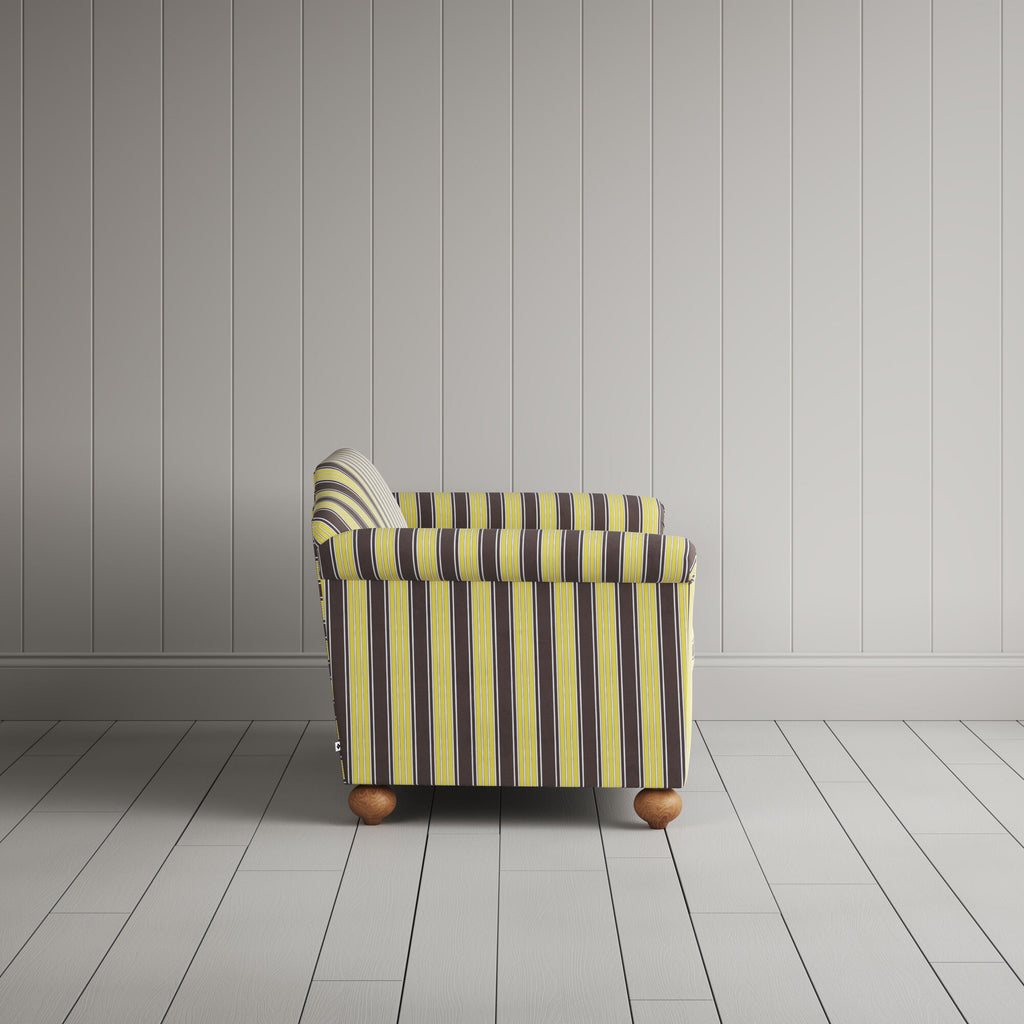  Dolittle Love Seat in Regatta Cotton, Custard 